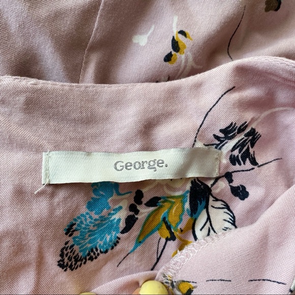 πΈ GEORGE BOHO MUAVE FLORAL BELL SLEEVE BLOUSE! - Picture 6 of 9